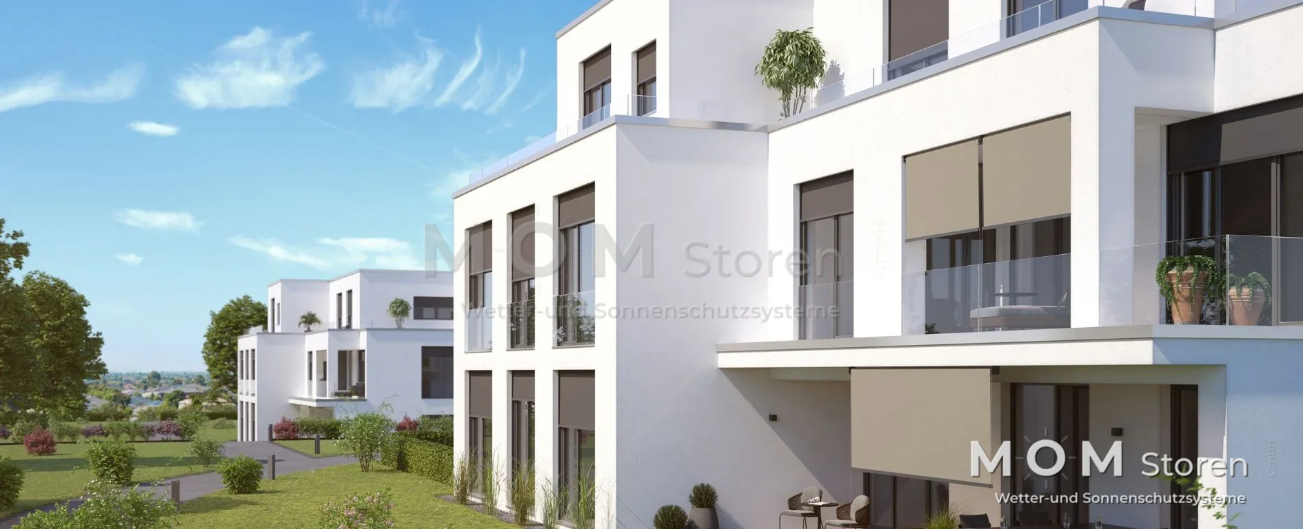Shading on a contemporary building façade